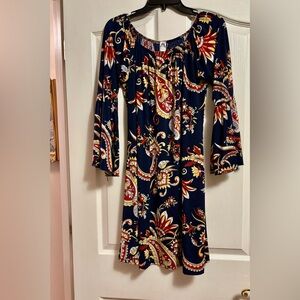 ‼️SALE-SALE-SALE‼️ Floral Paisley Bell Sleeve Dress